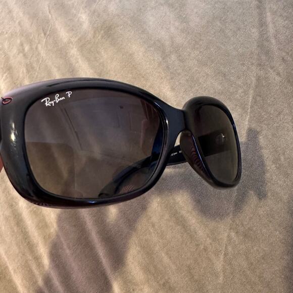 Ray-Ban Jackie Ohh Polarized Black Sunglasses - Picture 8 of 9